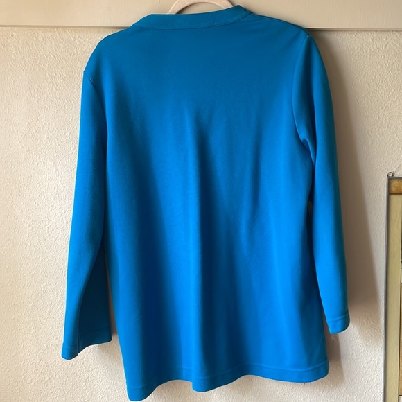 Vintage blue long sleeve snap button down cardigan - Picture 6 of 6